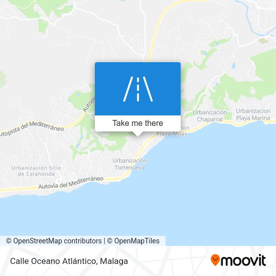 Calle Oceano Atlántico map