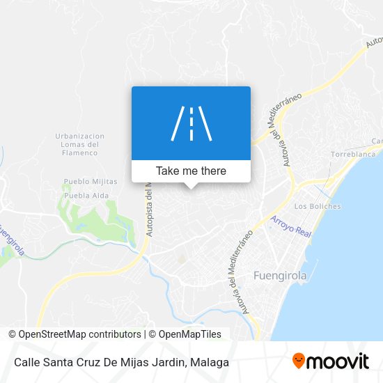 Calle Santa Cruz De Mijas Jardin map
