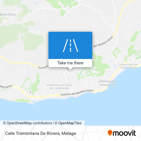 Calle Tramontana De Riviera map