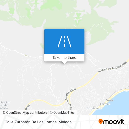Calle Zurbarán De Las Lomas map