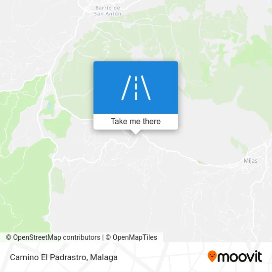 Camino El Padrastro map