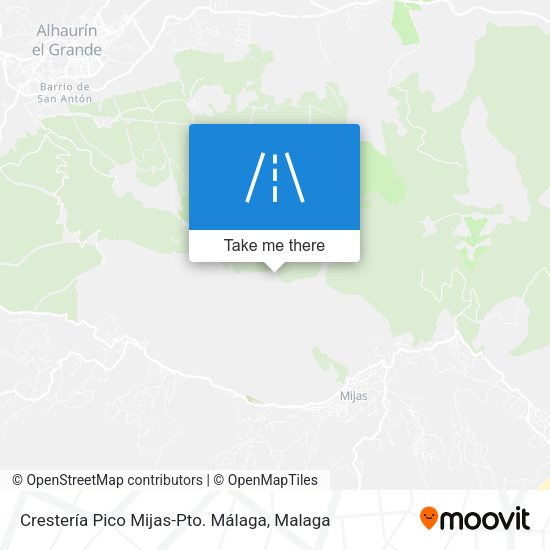 Crestería Pico Mijas-Pto. Málaga map