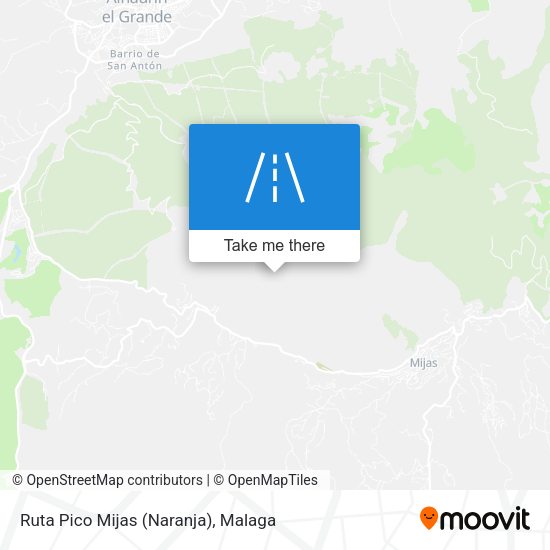 Ruta Pico Mijas (Naranja) map