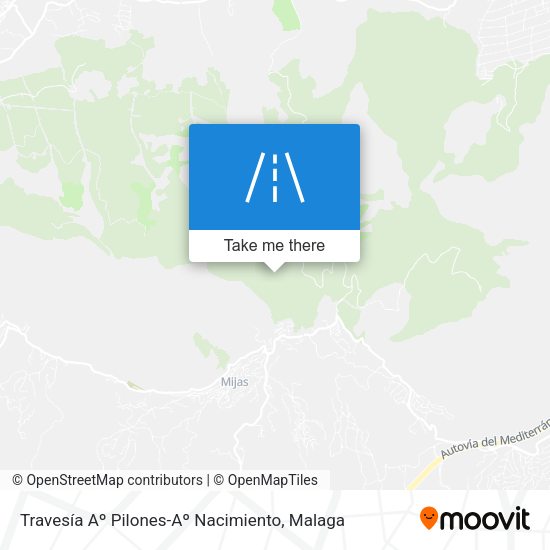 Travesía Aº Pilones-Aº Nacimiento map