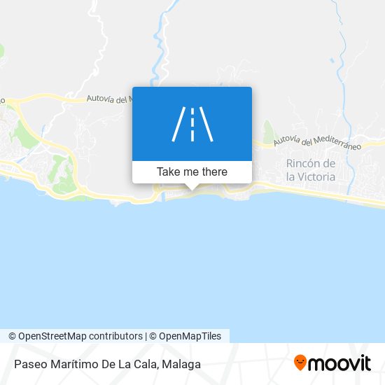 mapa Paseo Marítimo De La Cala