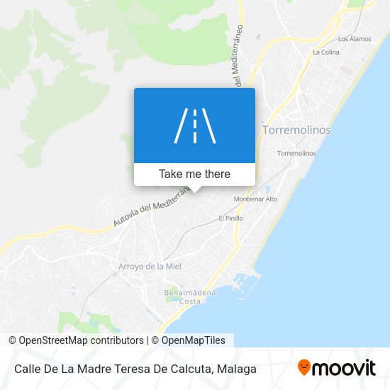 Calle De La Madre Teresa De Calcuta map