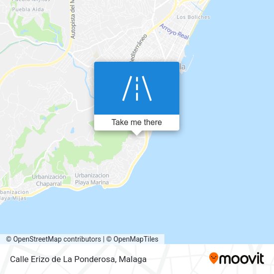 Calle Erizo de La Ponderosa map