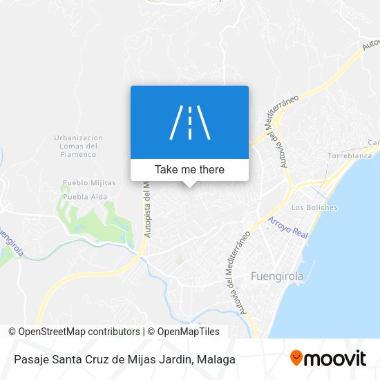 Pasaje Santa Cruz de Mijas Jardin map