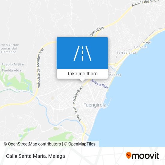 Calle Santa María map