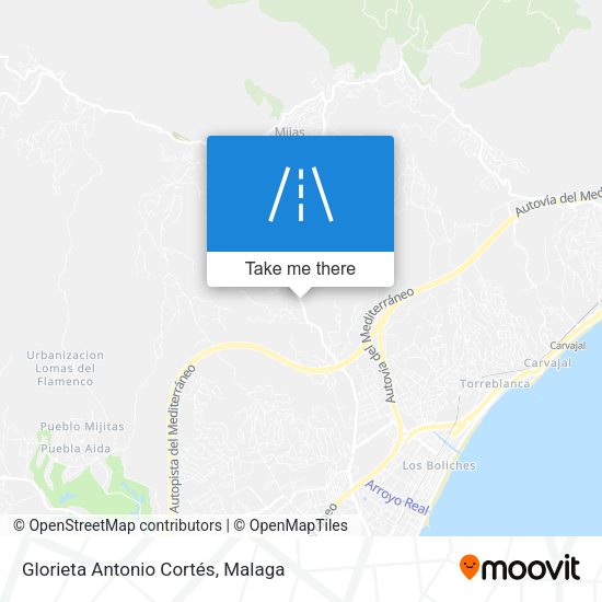 Glorieta Antonio Cortés map