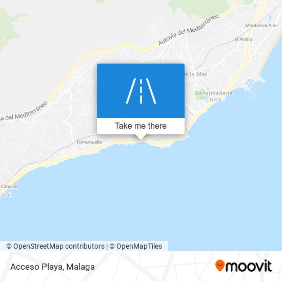 Acceso Playa map