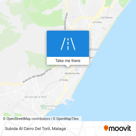 Subida Al Cerro Del Toril map