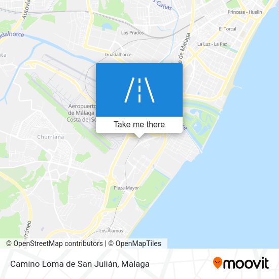 Camino Loma de San Julián map