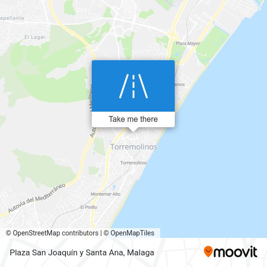 Plaza San Joaquín y Santa Ana map