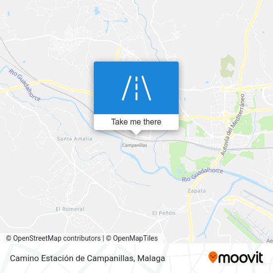 Camino Estación de Campanillas map