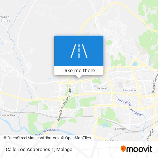 mapa Calle Los Asperones 1