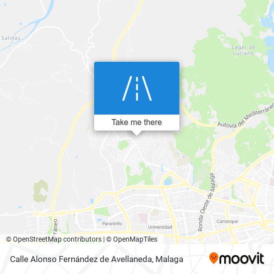 Calle Alonso Fernández de Avellaneda map