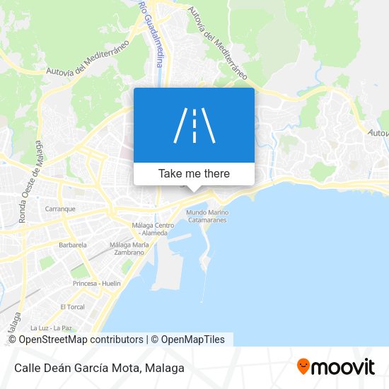 Calle Deán García Mota map