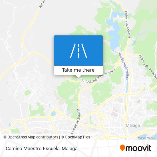 Camino Maestro Escuela map