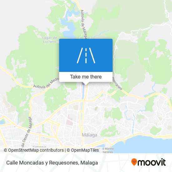 Calle Moncadas y Requesones map