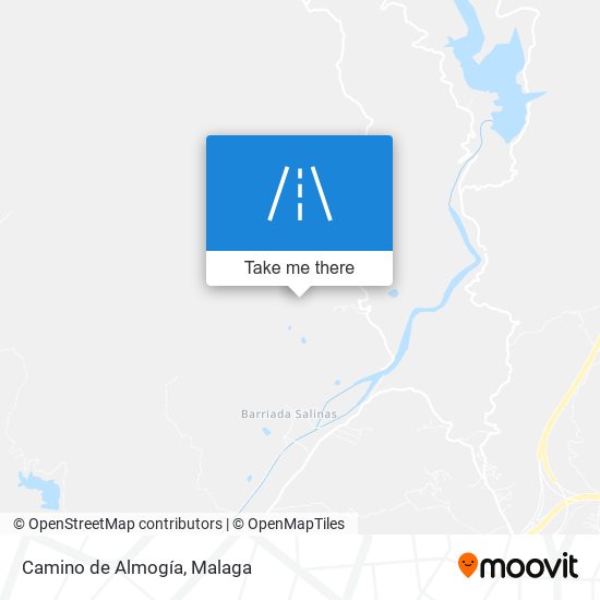 mapa Camino de Almogía