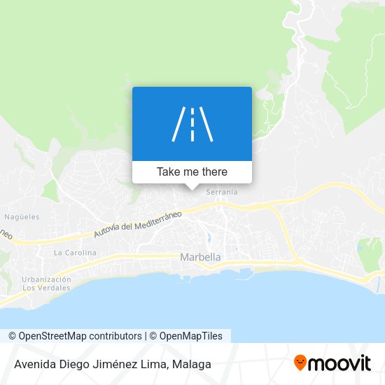 Avenida Diego Jiménez Lima map
