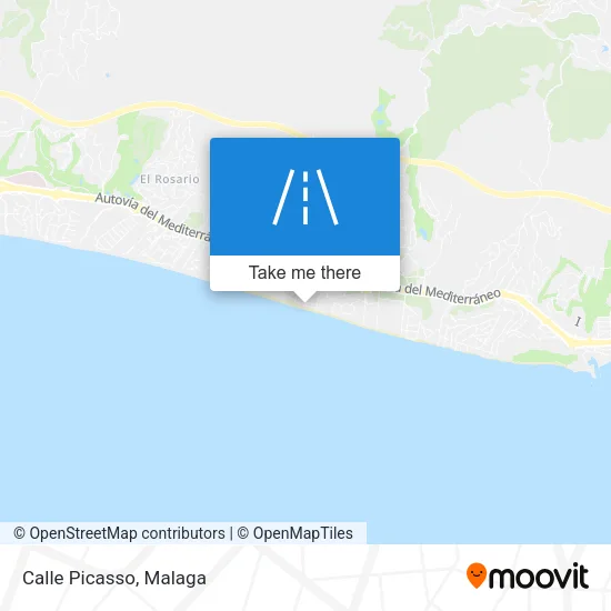 Calle Picasso map