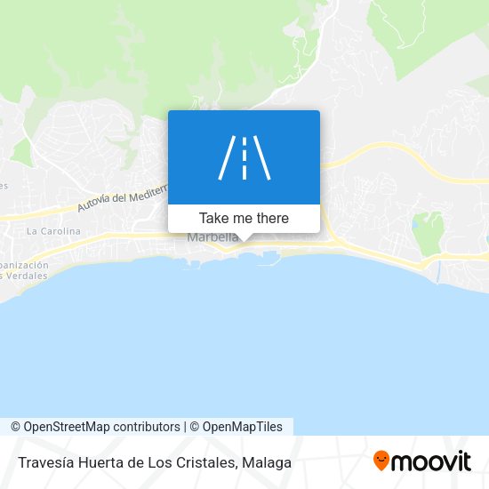 Travesía Huerta de Los Cristales map