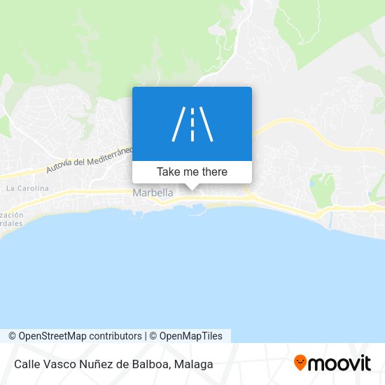 Calle Vasco Nuñez de Balboa map