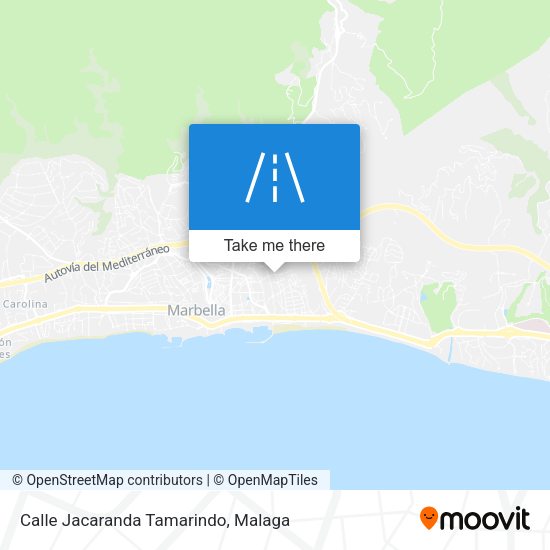 Calle Jacaranda Tamarindo map