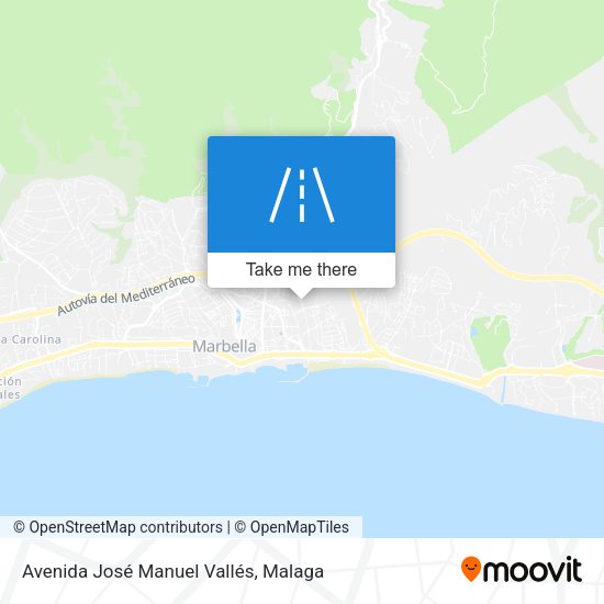 Avenida José Manuel Vallés map