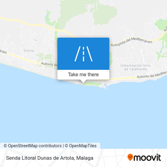 Senda Litoral Dunas de Artola map
