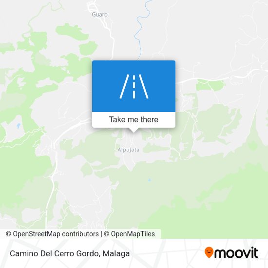 Camino Del Cerro Gordo map