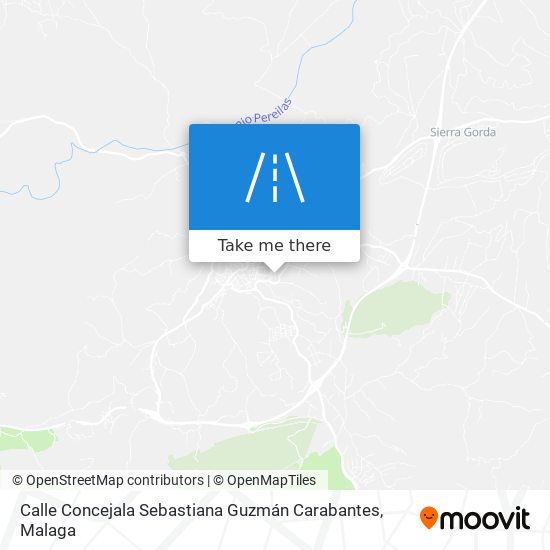 mapa Calle Concejala Sebastiana Guzmán Carabantes