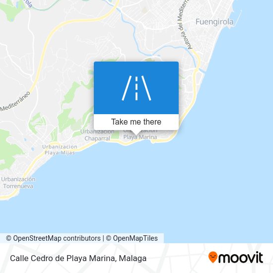 Calle Cedro de Playa Marina map