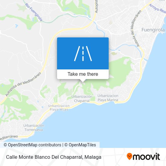 Calle Monte Blanco Del Chaparral map