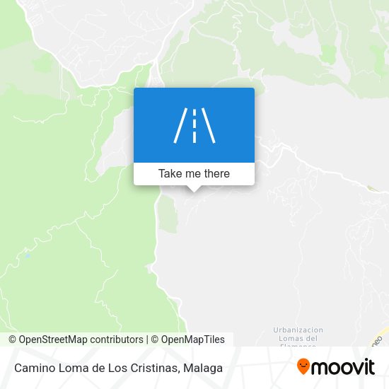 Camino Loma de Los Cristinas map