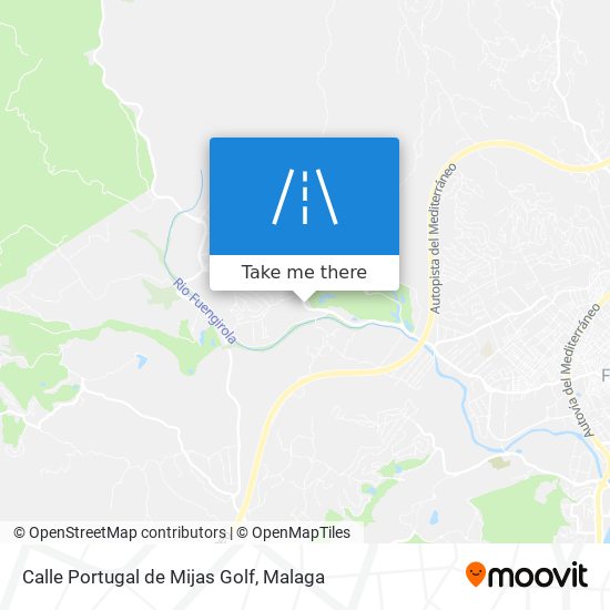 Calle Portugal de Mijas Golf map