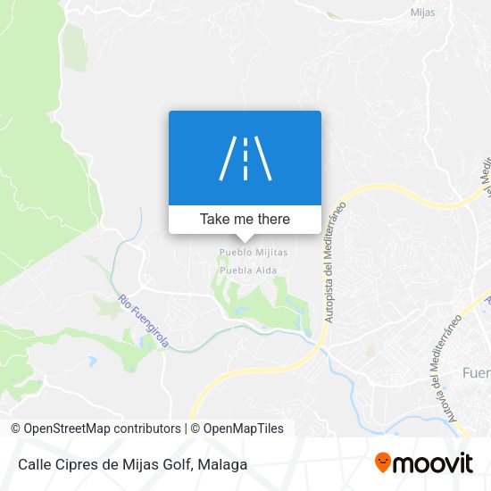 Calle Cipres de Mijas Golf map