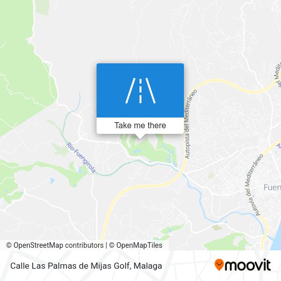 Calle Las Palmas de Mijas Golf map