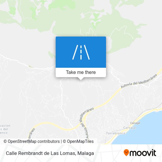 Calle Rembrandt de Las Lomas map