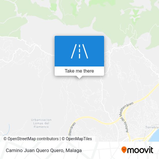 Camino Juan Quero Quero map
