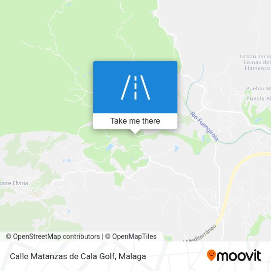 Calle Matanzas de Cala Golf map