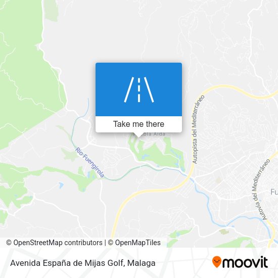 Avenida España de Mijas Golf map