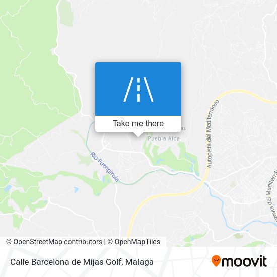 Calle Barcelona de Mijas Golf map