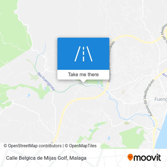 Calle Belgica de Mijas Golf map