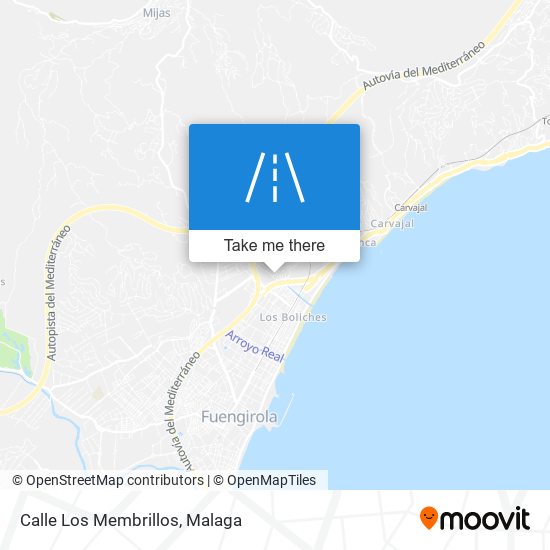 Calle Los Membrillos map