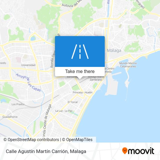 Calle Agustín Martín Carrión map