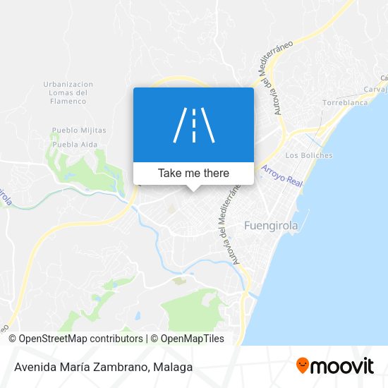 Avenida María Zambrano map