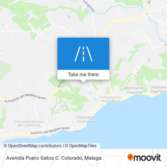 Avenida Puero Gatos C. Colorado map